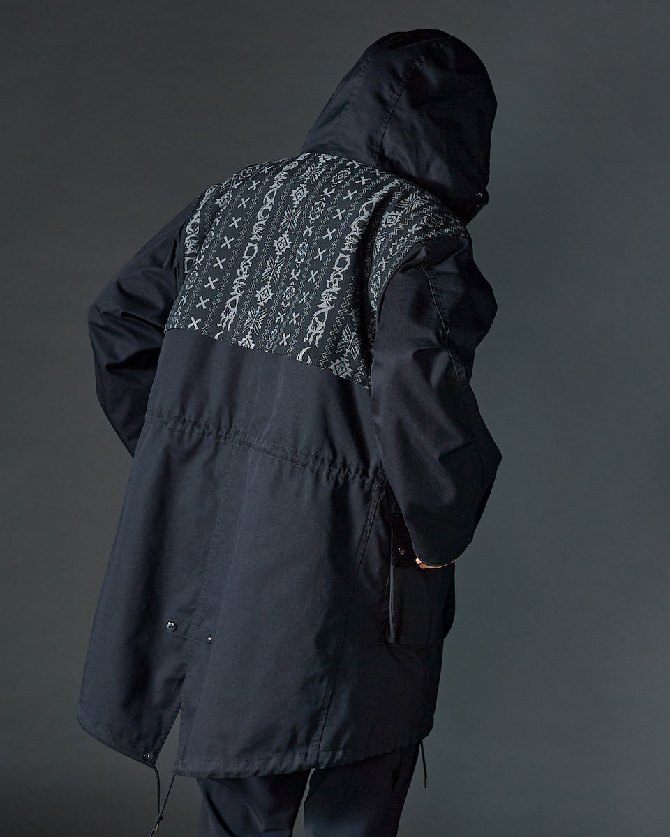 画像をギャラリービューアに読み込む, TRIVAL JACQUARD MODS COAT / KHAKI