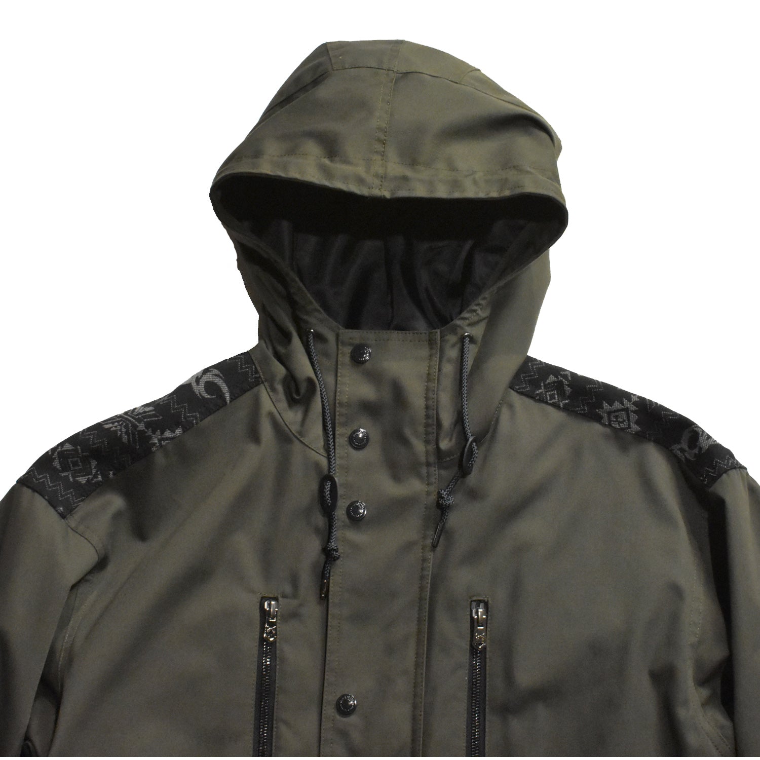 画像をギャラリービューアに読み込む, TRIVAL JACQUARD MODS COAT / KHAKI