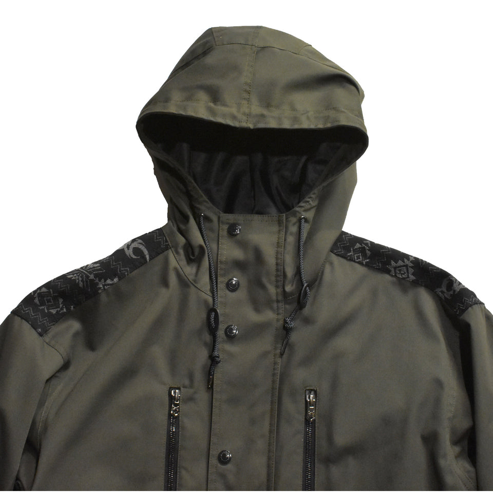 画像をギャラリービューアに読み込む, TRIVAL JACQUARD MODS COAT / KHAKI