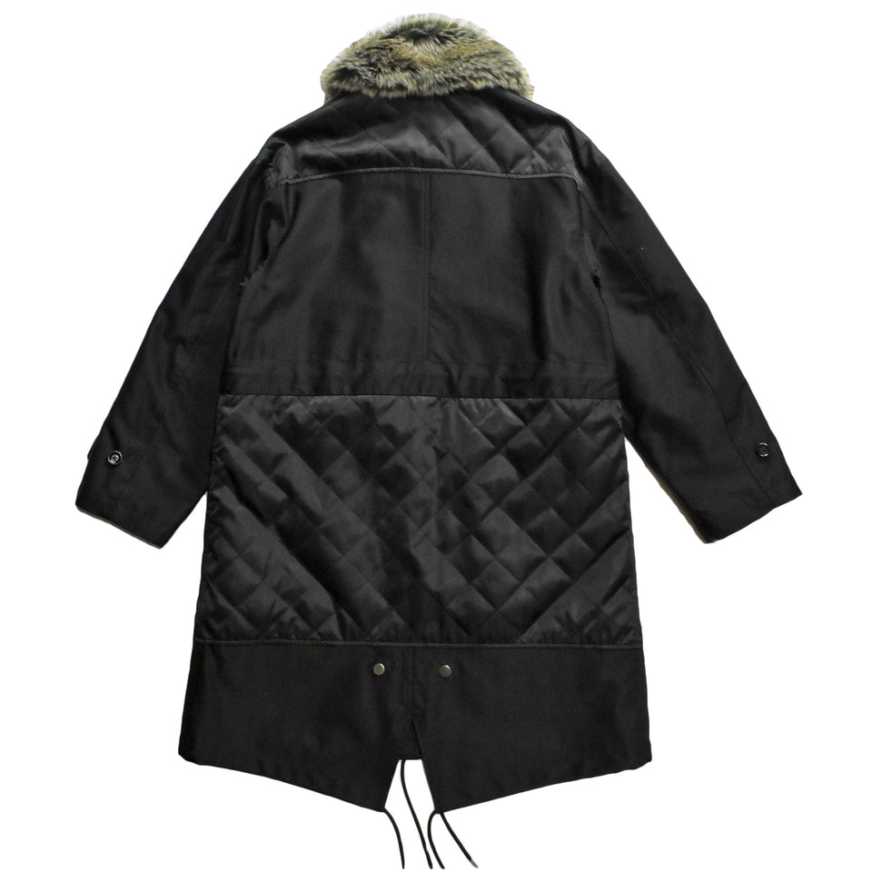 画像をギャラリービューアに読み込む, WOMEN FUR MODS COAT / BLACK