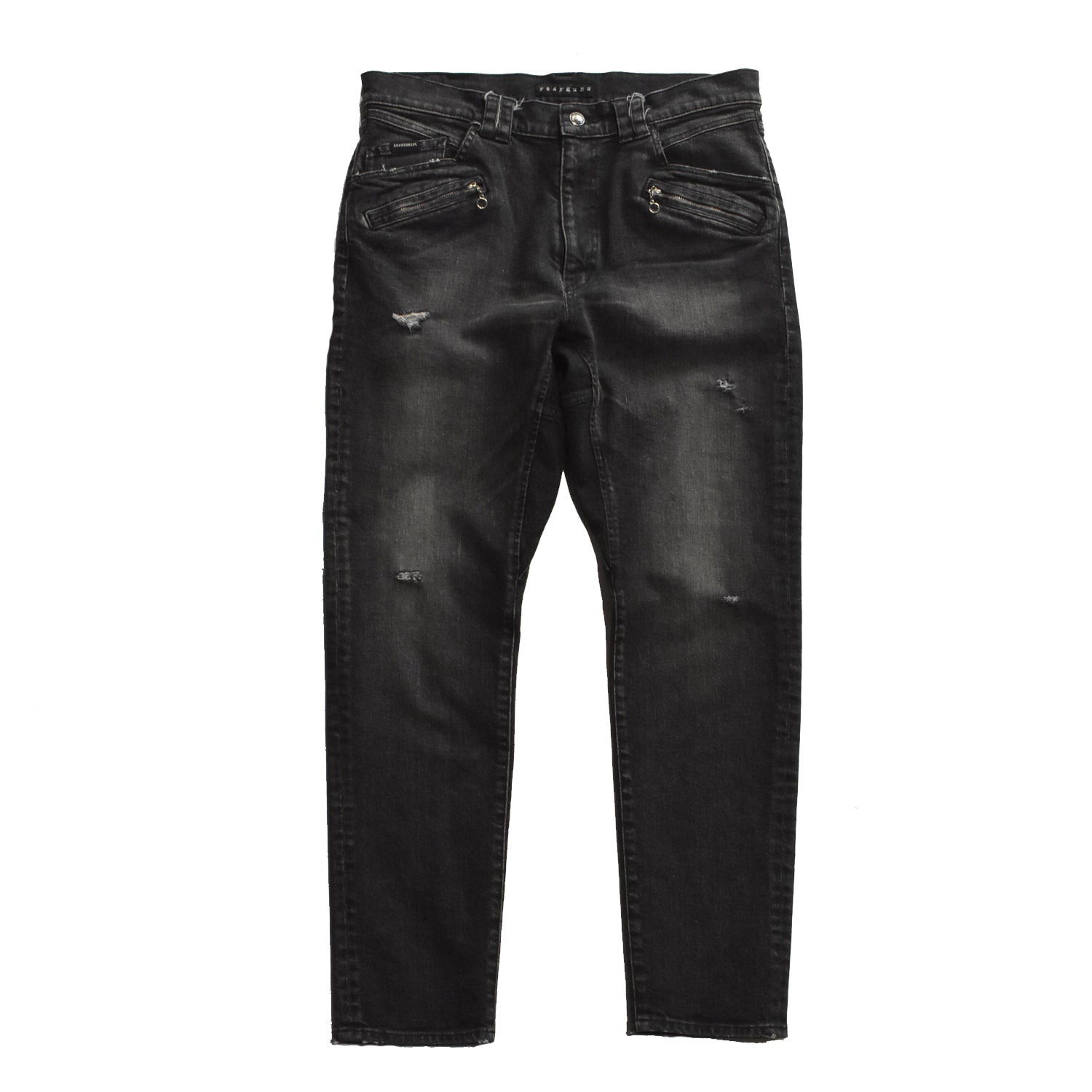 画像をギャラリービューアに読み込む, VINTAGE WASH DENIM PANTS METAL CROSSGUN / BLACK