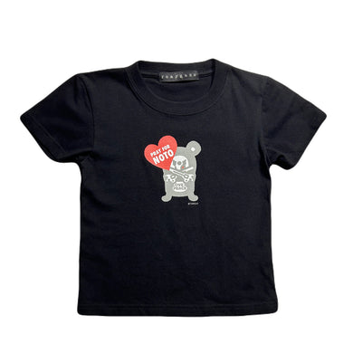 KIDS PRAY FOR NOTO CHARITY T-SHIRT with TAROUT / BLACK