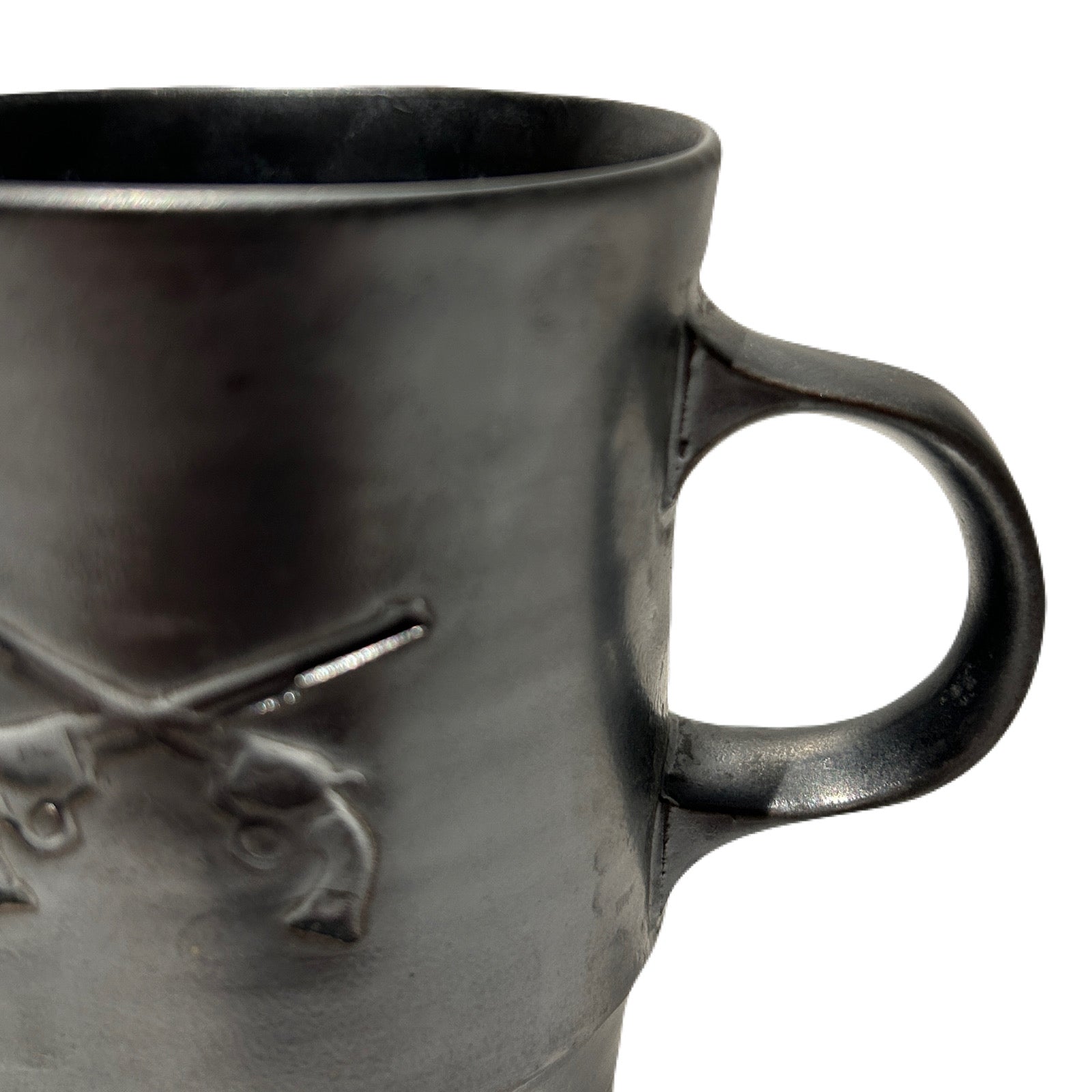 画像をギャラリービューアに読み込む, SHIRO HAMANAKA CROSSGUN MUG *DEBOSS / HORSE LEATHER