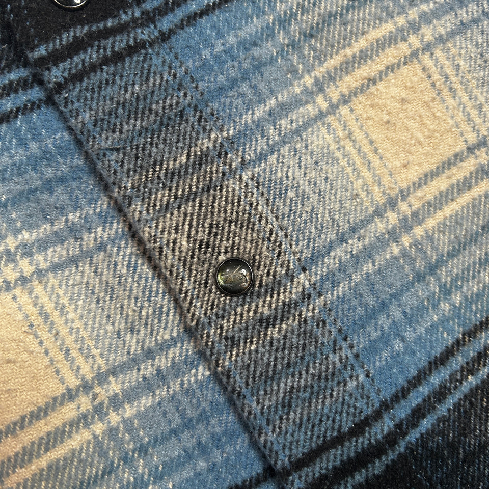 Load image into Gallery viewer, LIMITED EDITION COTTON SILK CHECK SHIRT / SAX BLUE