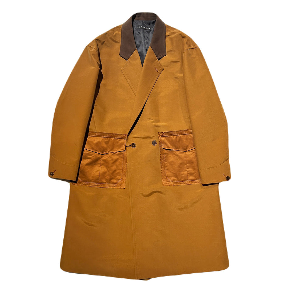 将图片加载到图库查看器,N/C CLOTH PEACH SKIN COAT / BEIGE