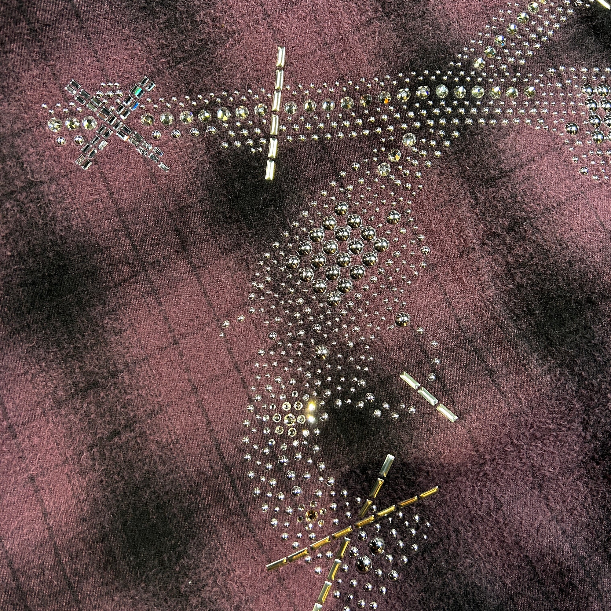 Load image into Gallery viewer, SHGGY CHECK SHIRT METAL / BURGUNDY