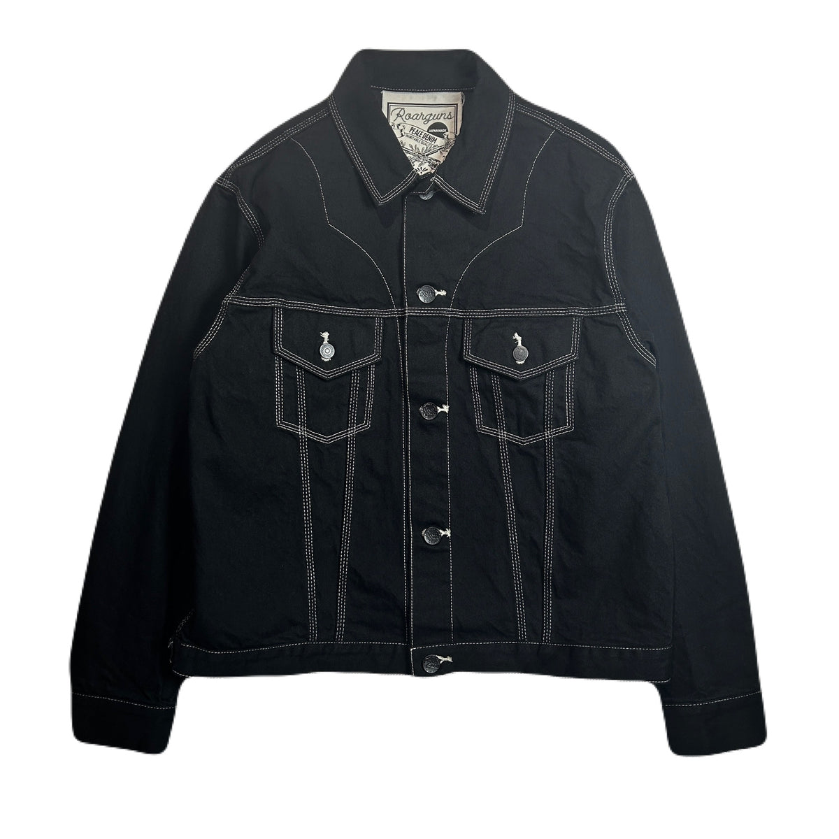 【ベルックさん専用】未使用級！roarguns ロアーガンズ　デニムジャケット LIMITED EDITION ONE WASH DENIM JACKET / BLACK*BLACK – roarguns