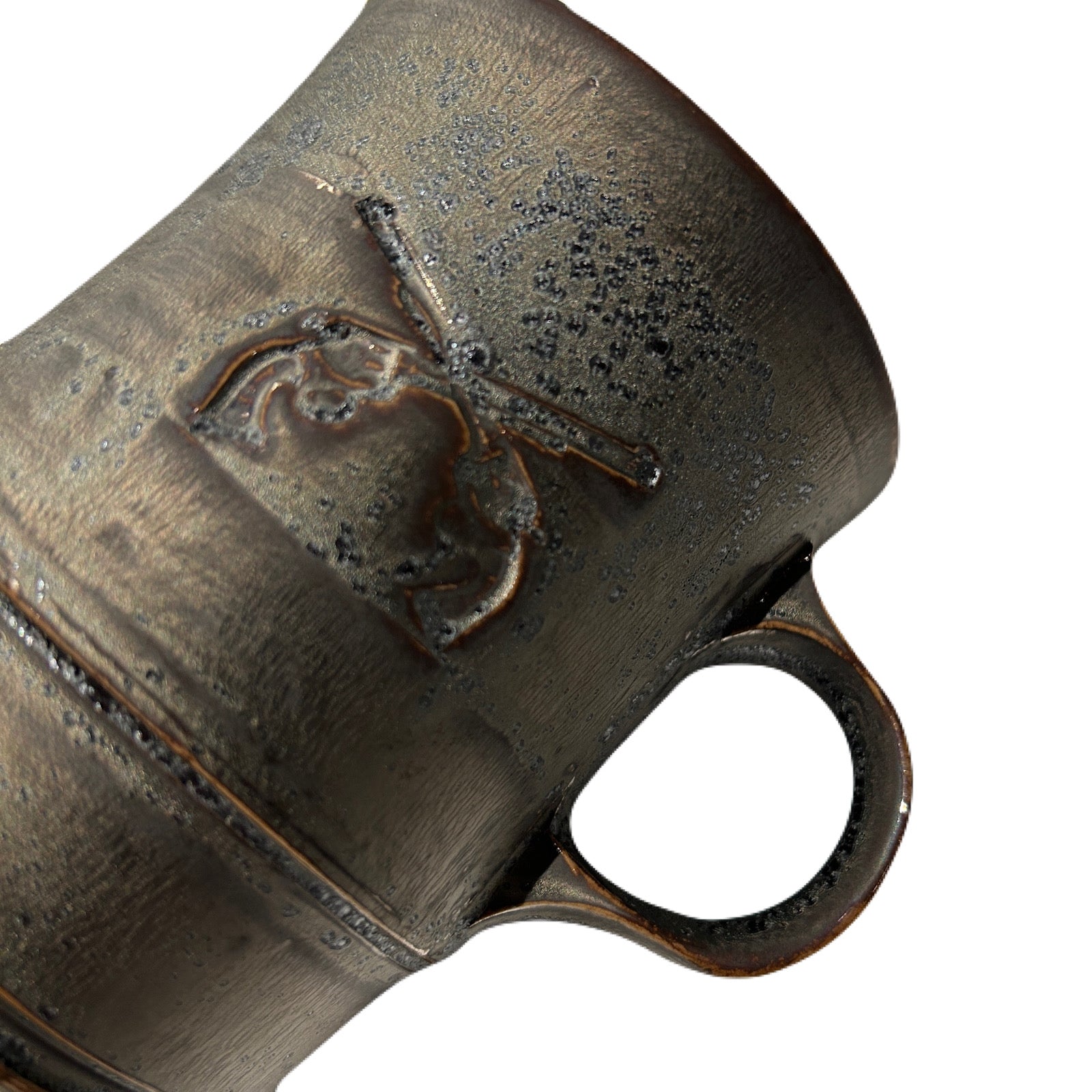 Load image into Gallery viewer, SHIRO HAMANAKA CROSSGUN MUG *DEBOSS / ASH BLACK