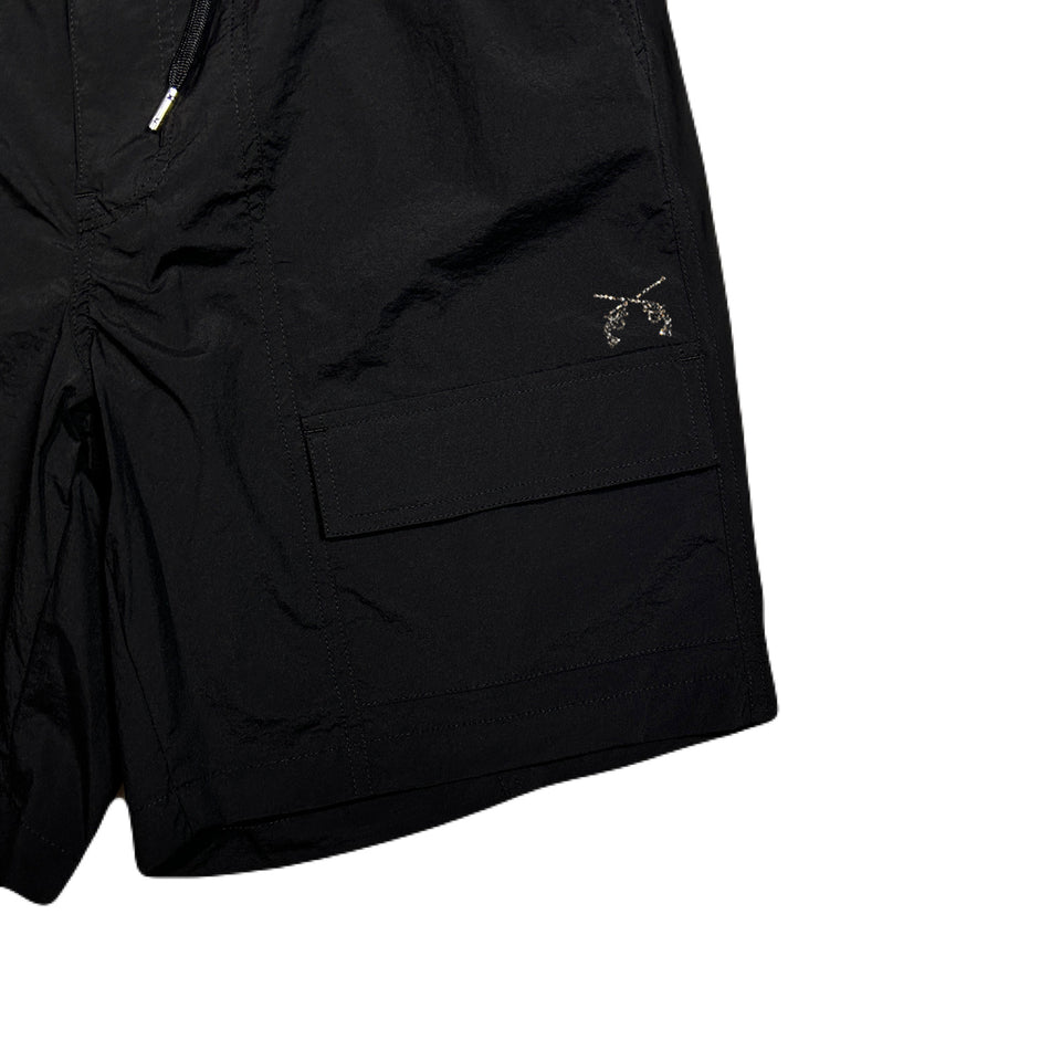 画像をギャラリービューアに読み込む, DRY NYLON SHORTS CRYSTAL / BLACK