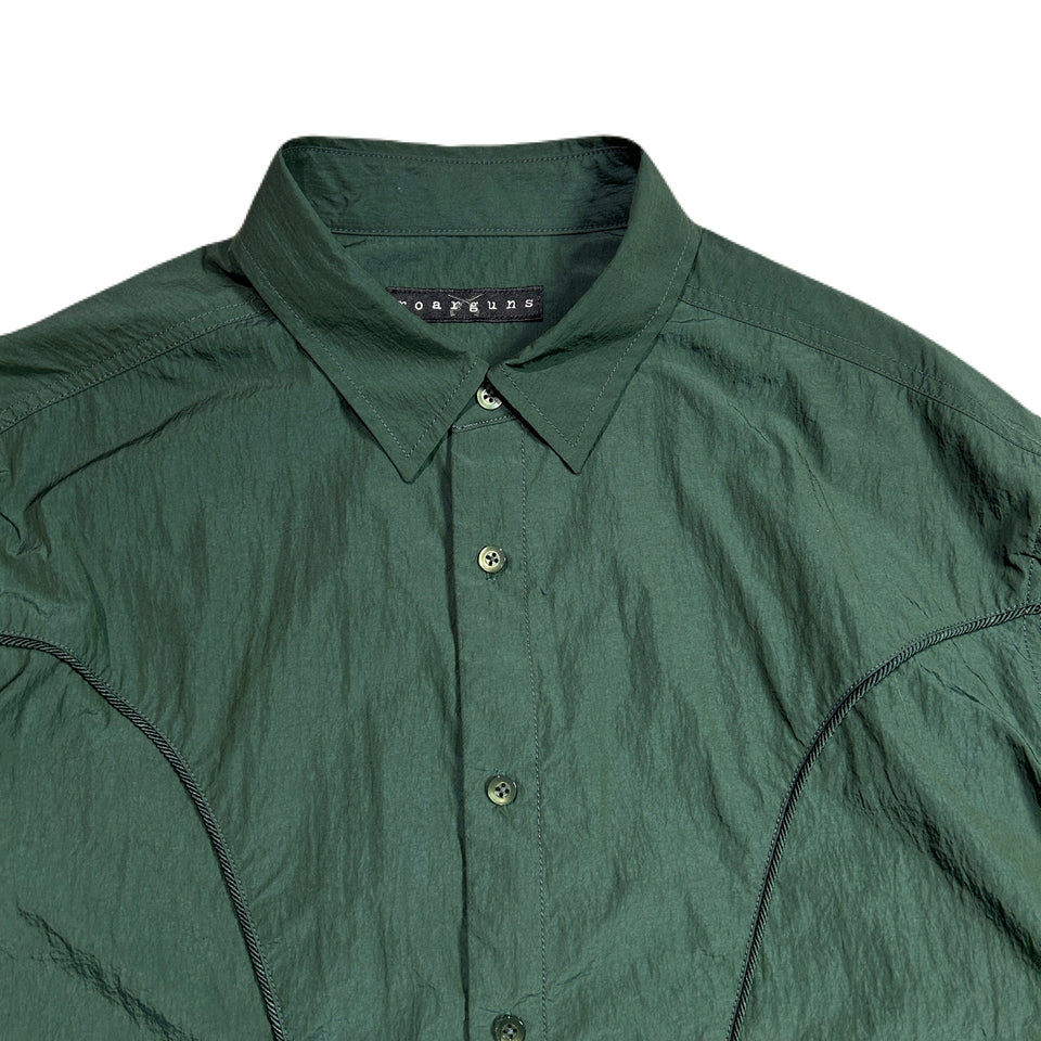 Load image into Gallery viewer, NYLON WESTERN SHIRT CROSSGUN  / GREEN