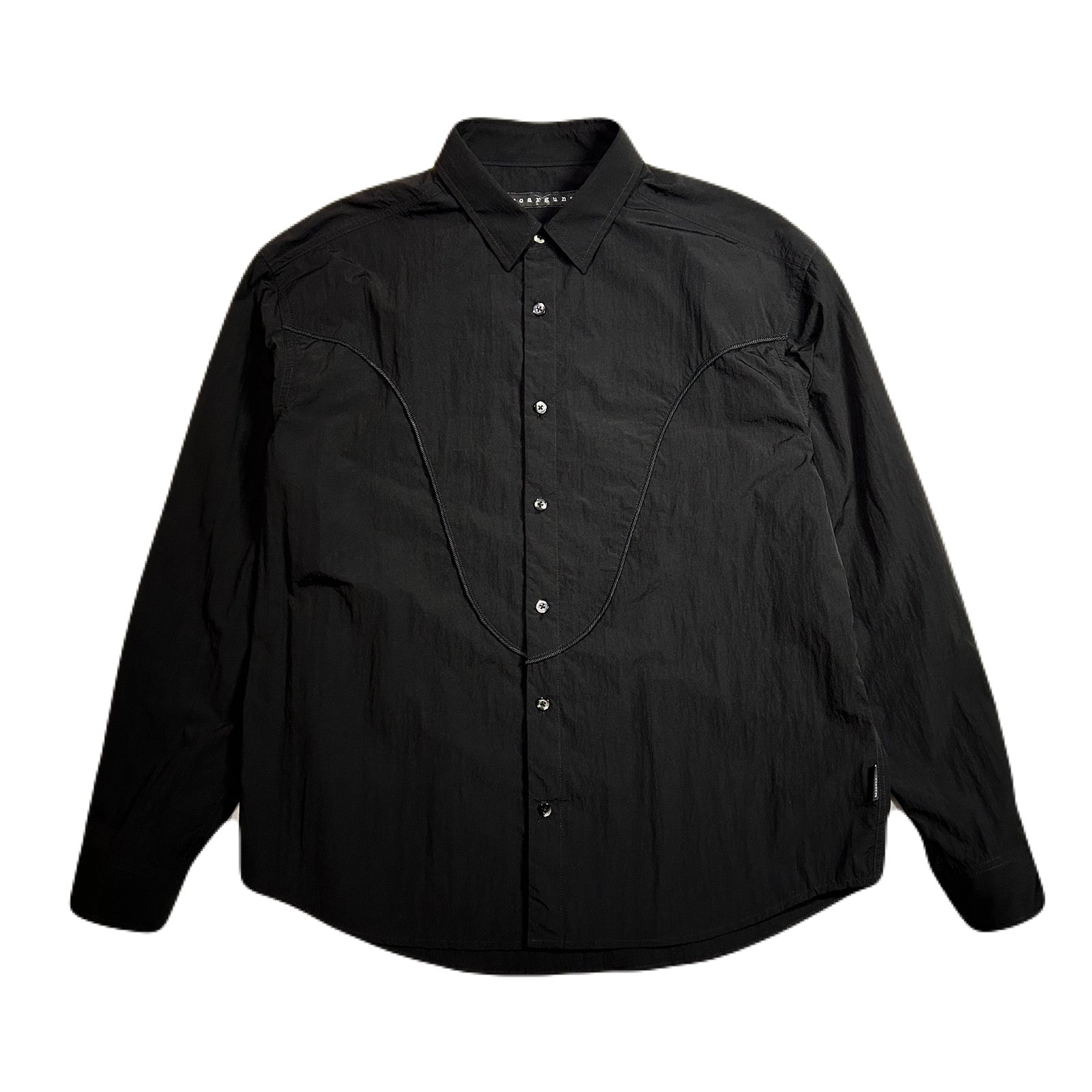 Load image into Gallery viewer, NYLON WESTERN SHIRT CROSSGUN  / BLACK