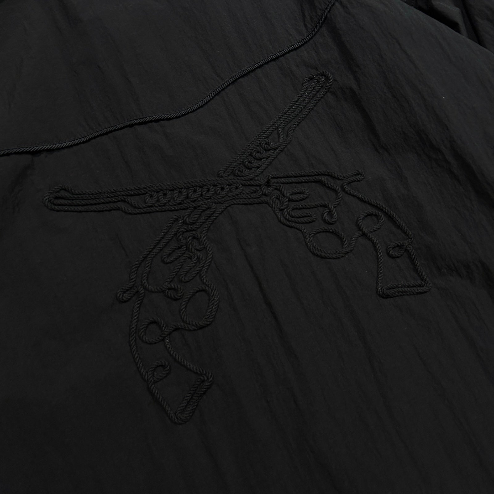 Load image into Gallery viewer, NYLON WESTERN SHIRT CROSSGUN  / BLACK