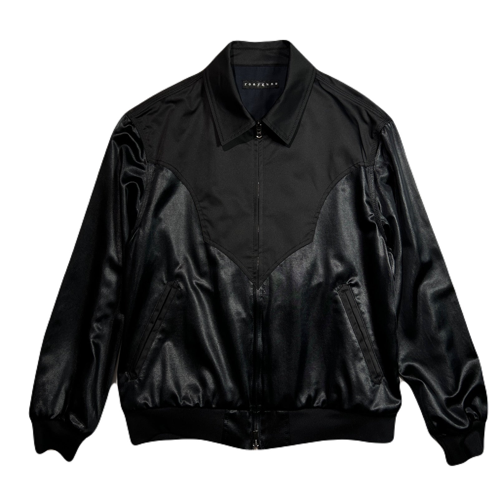 将图片加载到图库查看器,SATIN JACKET EAGLE EMBROIDERY / BLACK