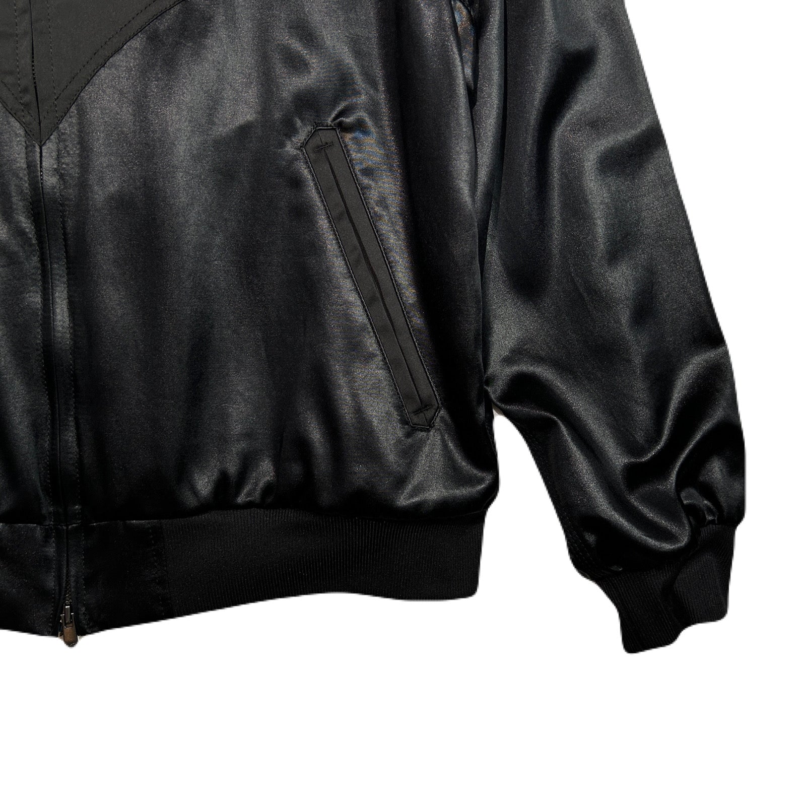 将图片加载到图库查看器,SATIN JACKET EAGLE EMBROIDERY / BLACK