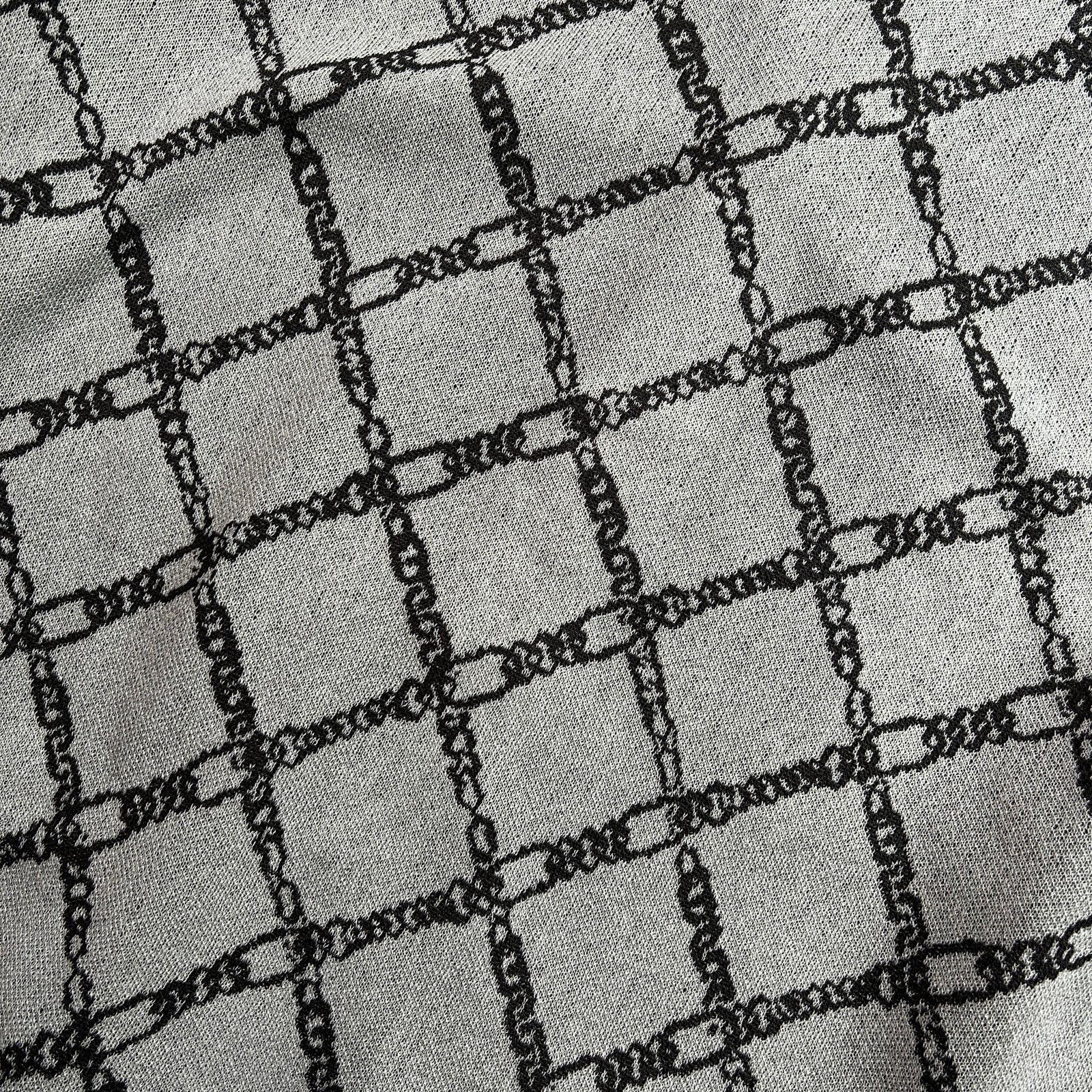 将图片加载到图库查看器,CHAIN JACQUARD CARDIGAN / GRAY