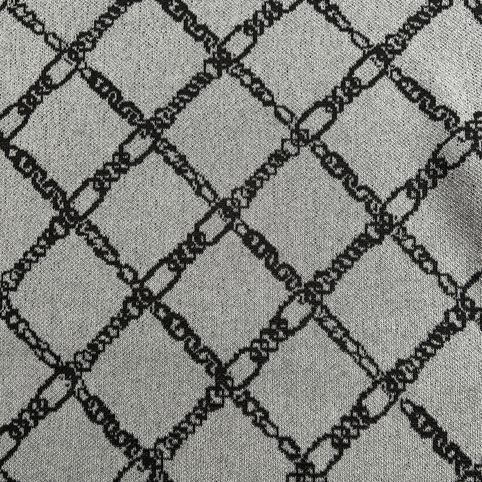 将图片加载到图库查看器,CHAIN JACQUARD KNIT / GRAY