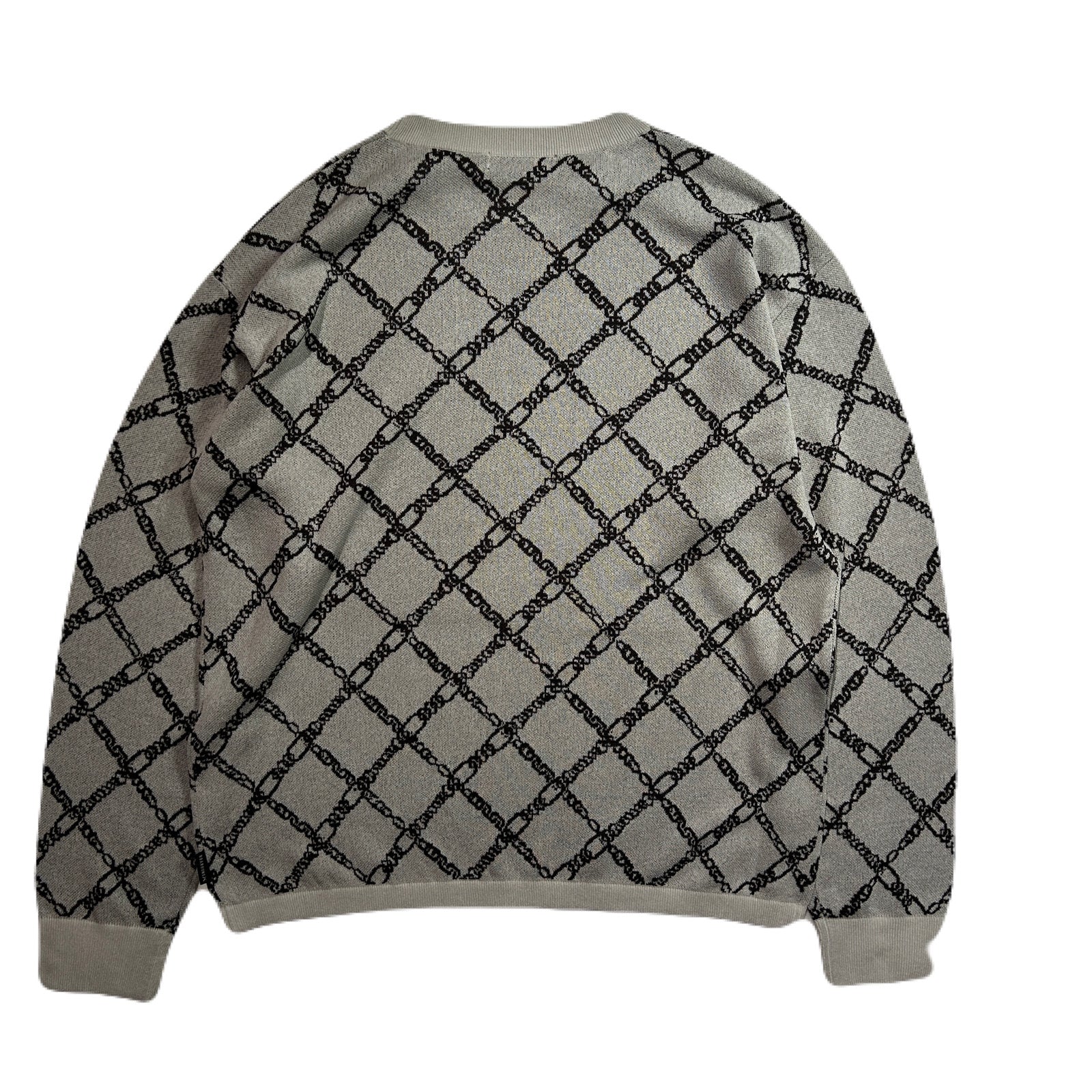 将图片加载到图库查看器,CHAIN JACQUARD KNIT / GRAY