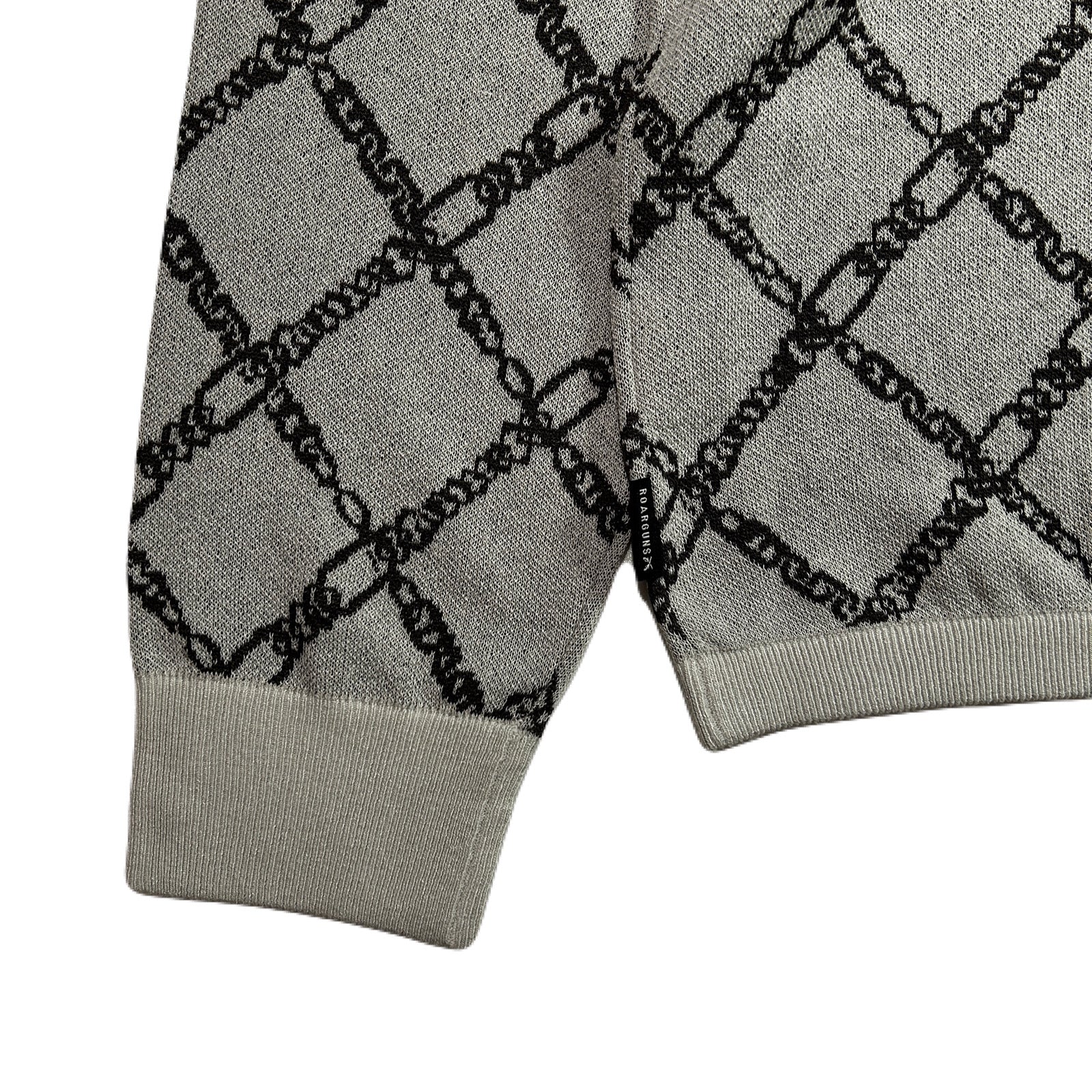 将图片加载到图库查看器,CHAIN JACQUARD KNIT / GRAY