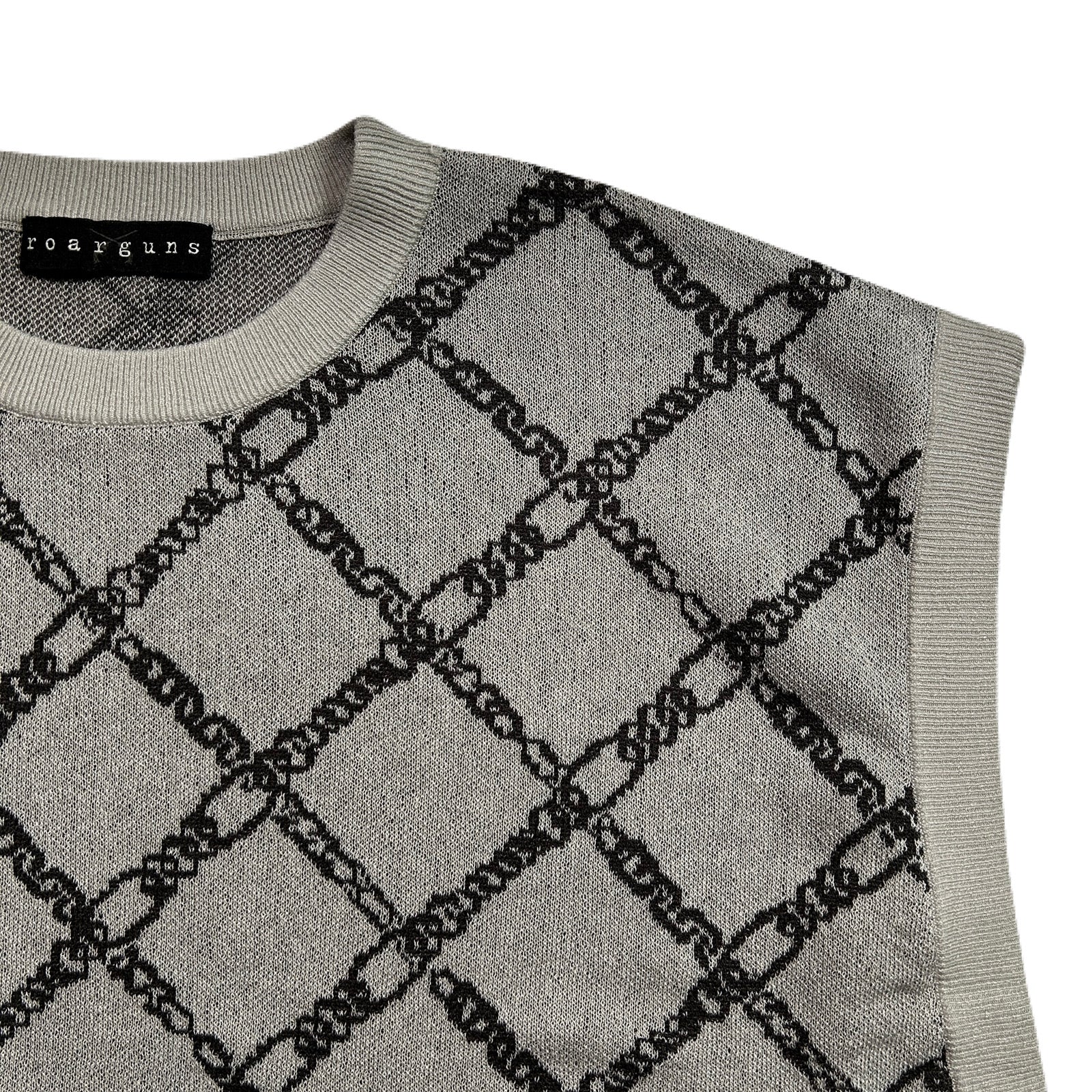 将图片加载到图库查看器,WOMENS CHAIN JACQUARD KNIT / GRAY