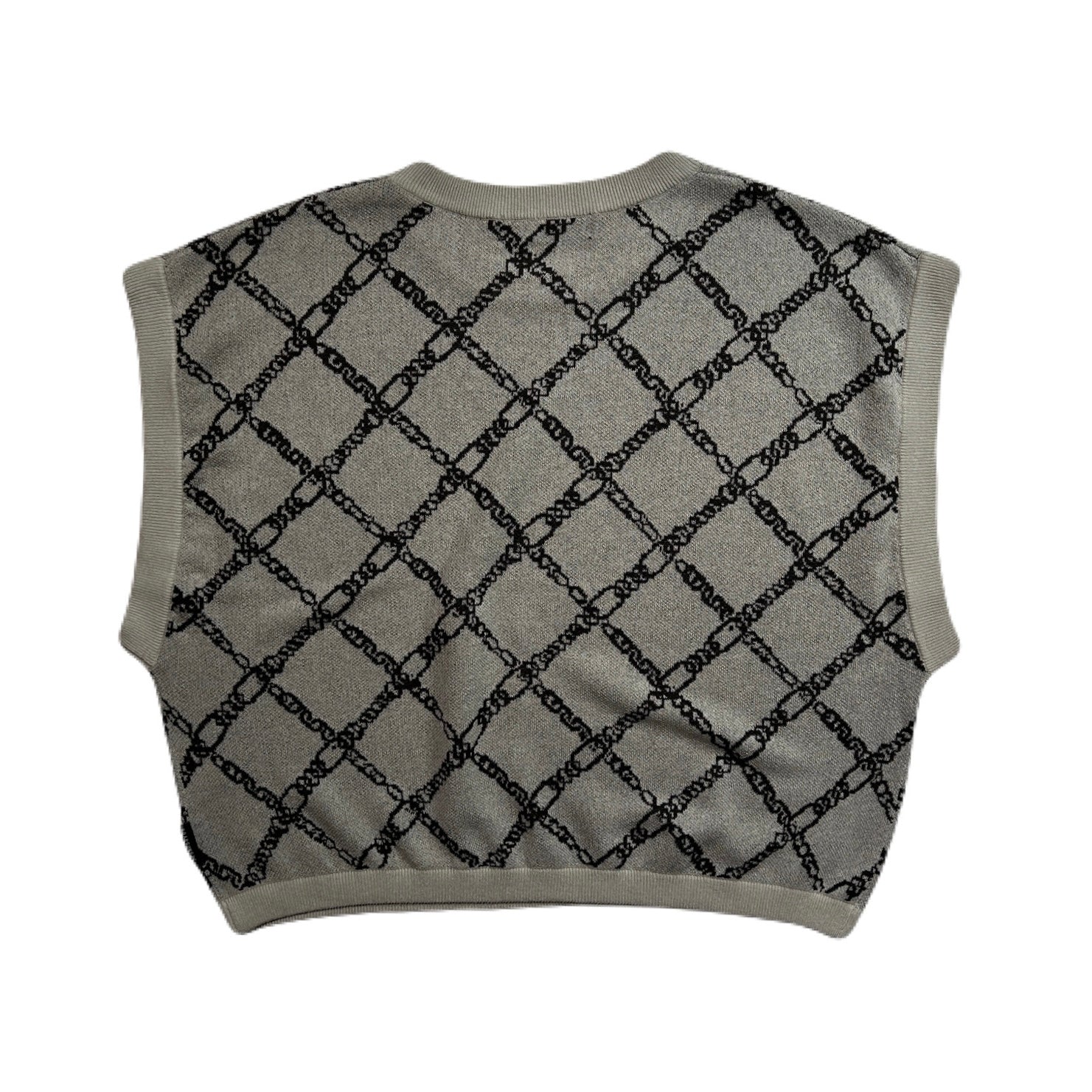 将图片加载到图库查看器,WOMENS CHAIN JACQUARD KNIT / GRAY
