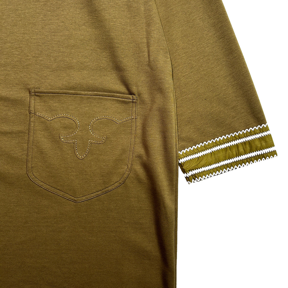 画像をギャラリービューアに読み込む, WOMENS CARDBORD WESTERN DRESS  / KHAKI