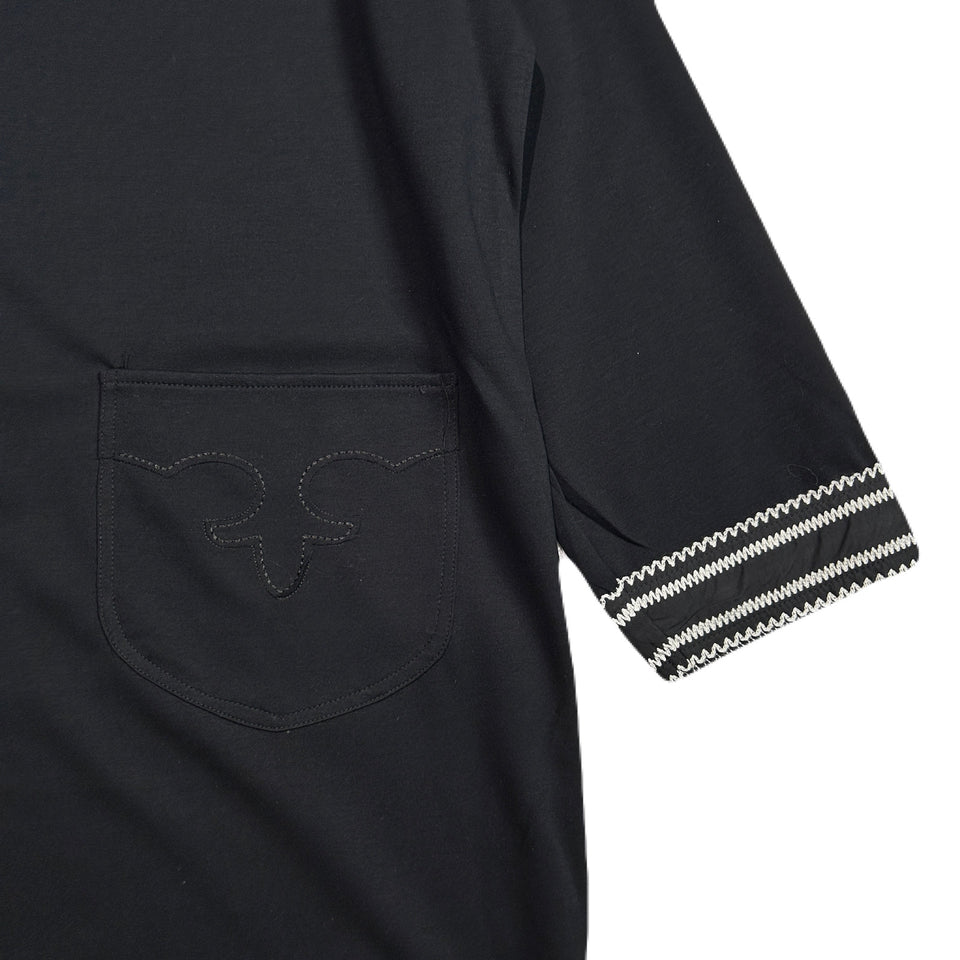 画像をギャラリービューアに読み込む, WOMENS CARDBORD WESTERN DRESS  / BLACK
