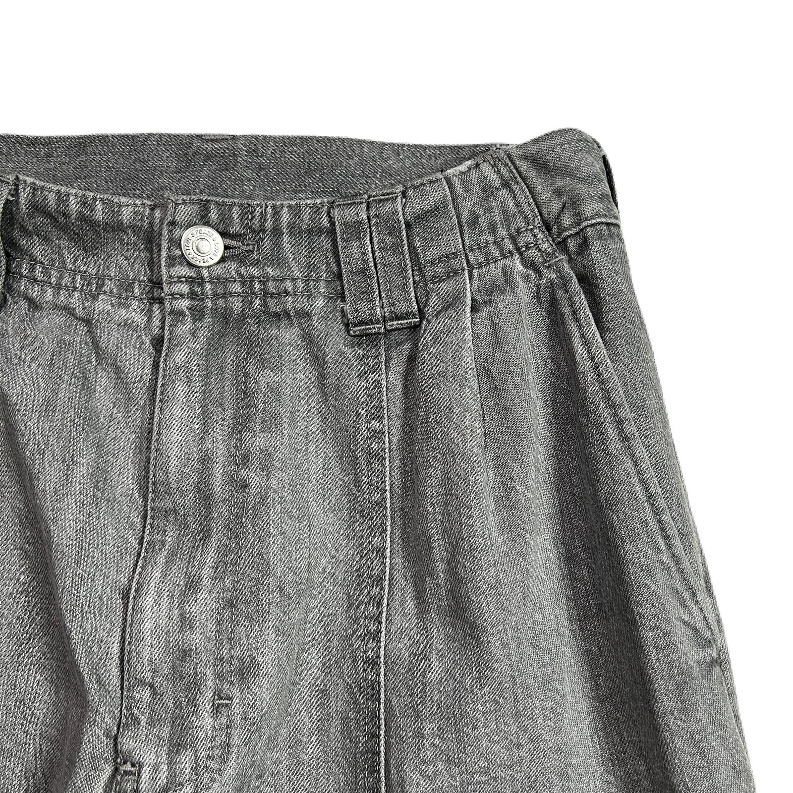 Load image into Gallery viewer, WOMENS BLEACH DENIM PANTS / BLACK