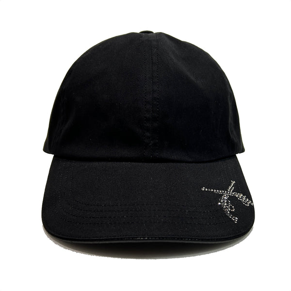CROSSGUN CUT CRYSTAL BB CAP / BLACK*SILVER SHADE