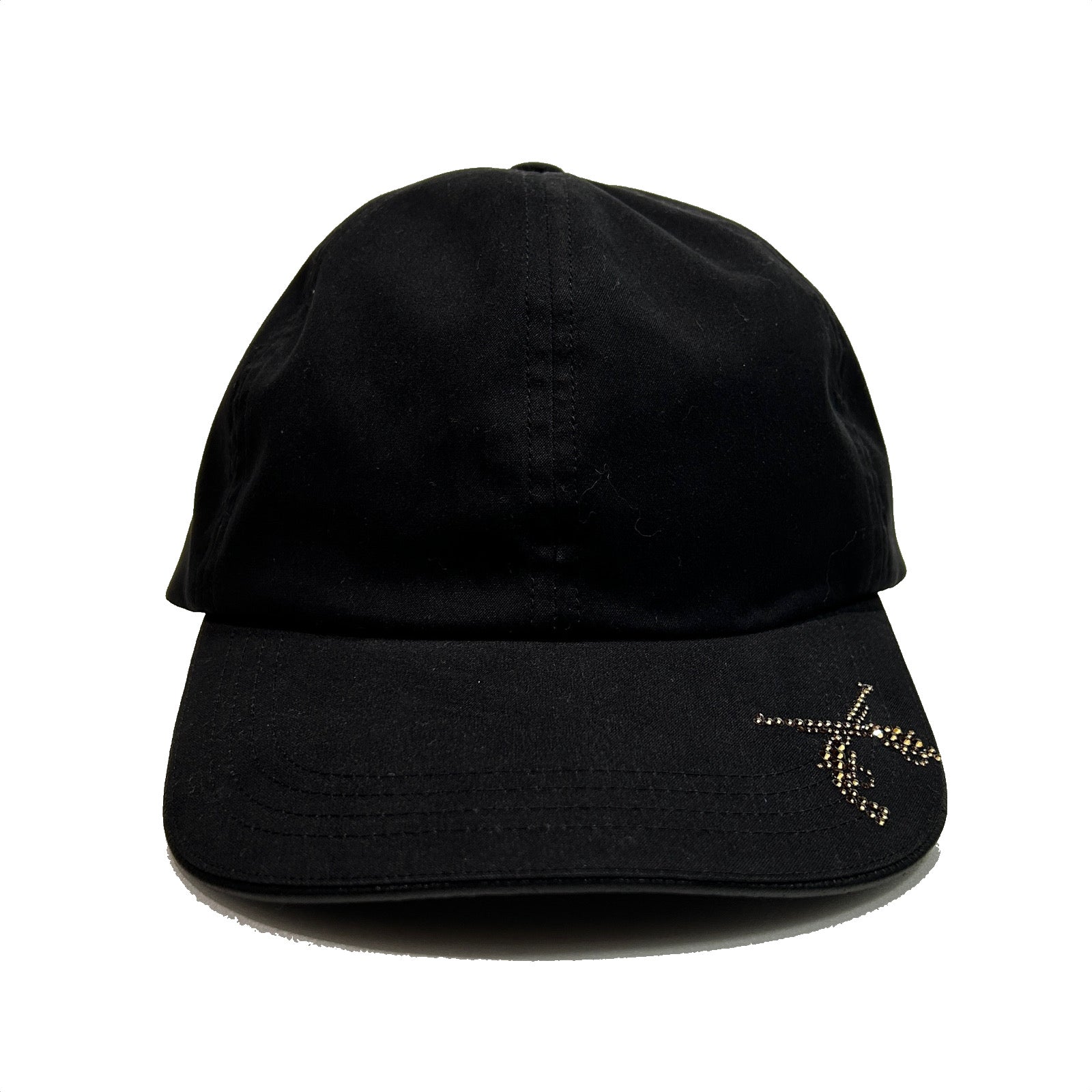 将图片加载到图库查看器,CROSSGUN CUT CRYSTAL BB CAP / BLACK*GOLD
