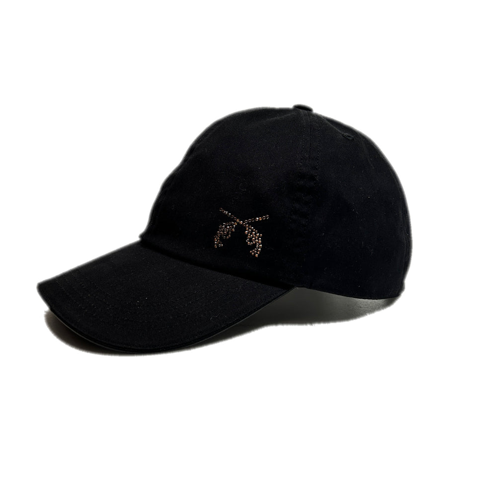 将图片加载到图库查看器,CROSSGUN CRYSTAL BB CAP / BLACK*GOLD