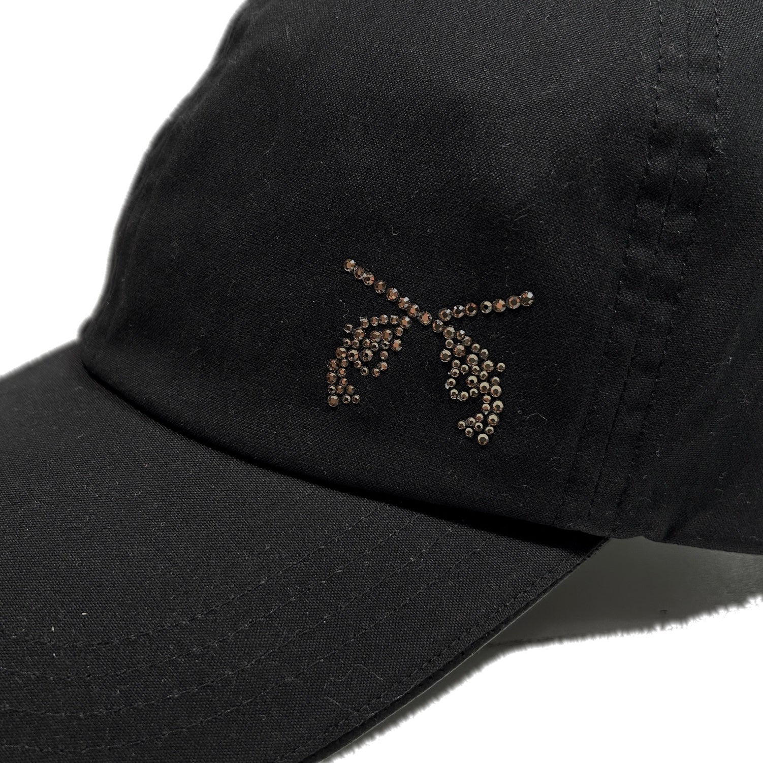 将图片加载到图库查看器,CROSSGUN CRYSTAL BB CAP / BLACK*GOLD