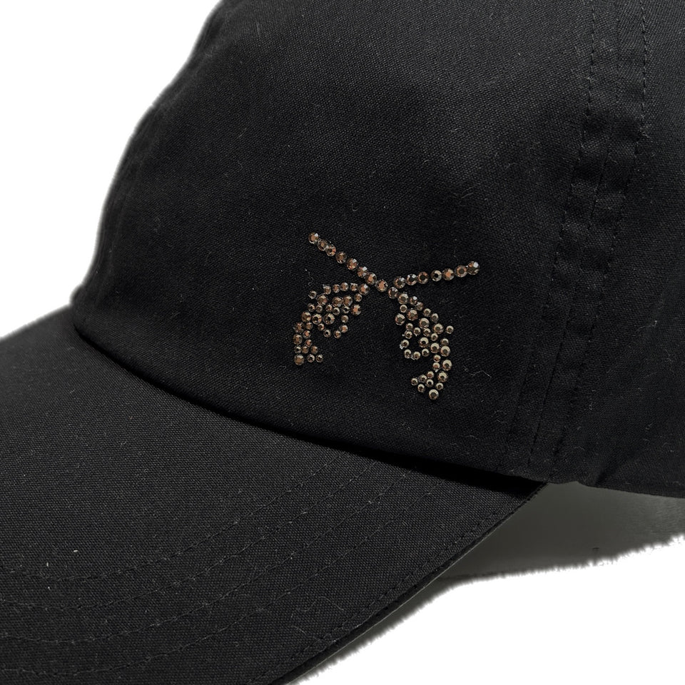 将图片加载到图库查看器,CROSSGUN CRYSTAL BB CAP / BLACK*GOLD