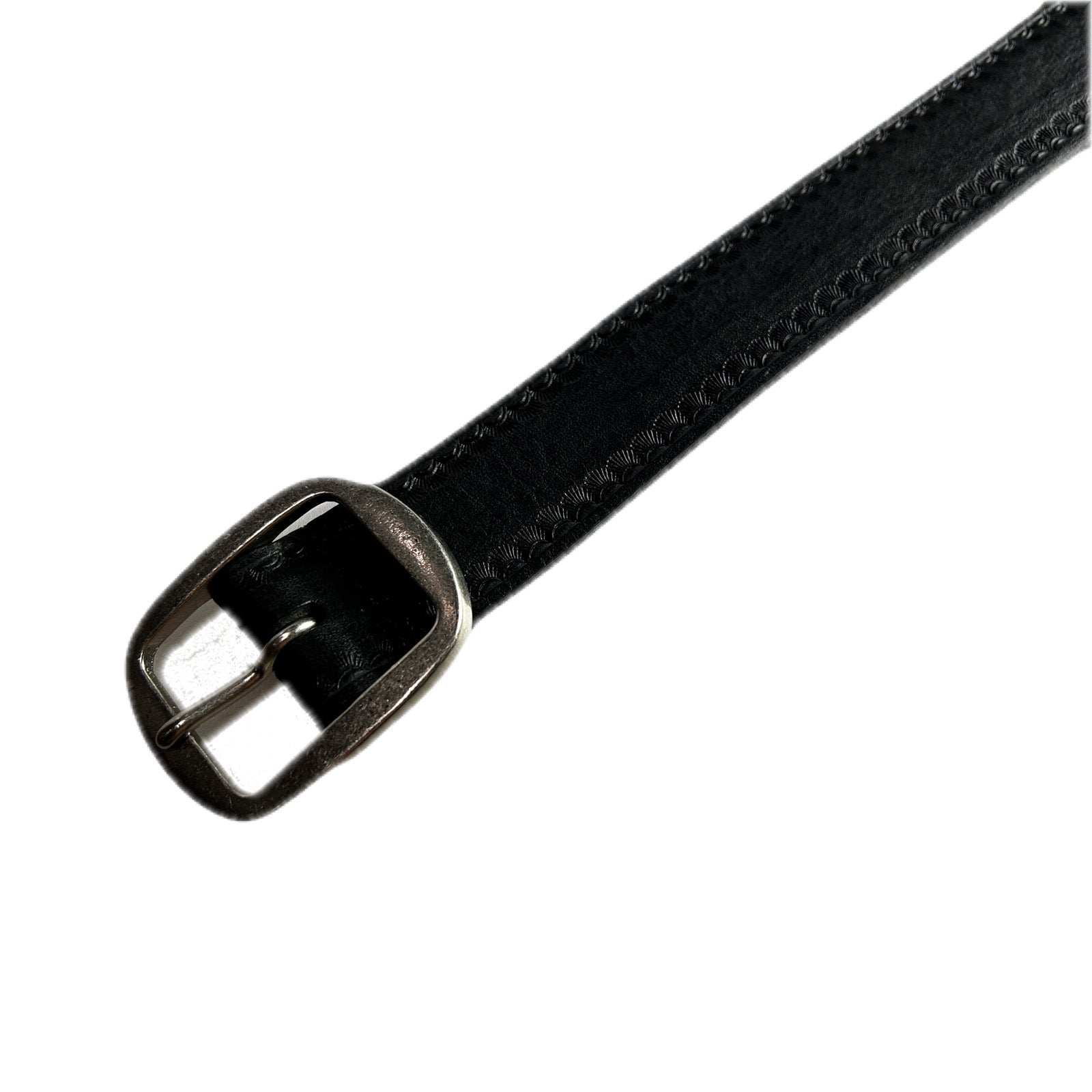 Load image into Gallery viewer, CARVING LEATHER BELT / BLACK