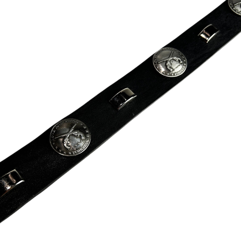 画像をギャラリービューアに読み込む, CONCHO LEATHER BELT / BLACK