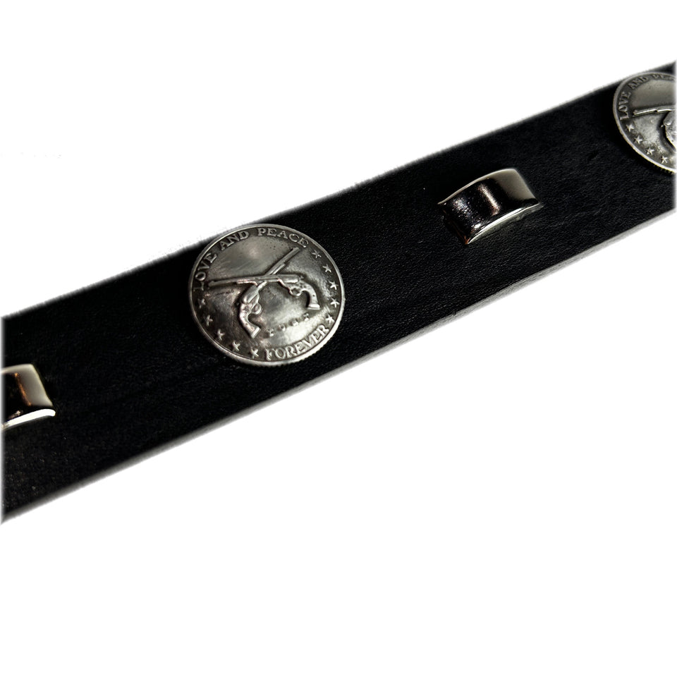 画像をギャラリービューアに読み込む, CONCHO LEATHER BELT / BLACK