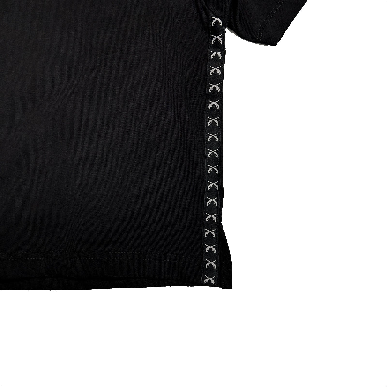 Load image into Gallery viewer, WOMENS SIDE LINE TAPE T-SHIRT / BLACK