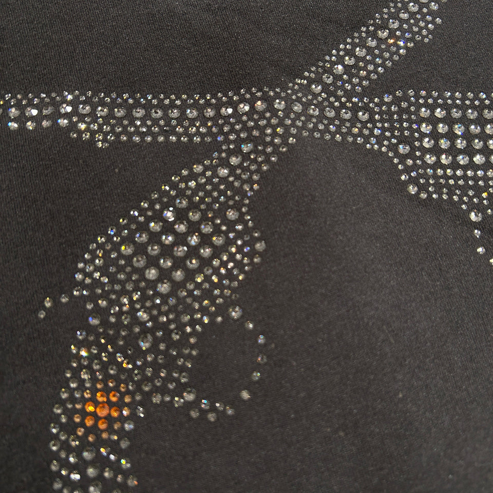 画像をギャラリービューアに読み込む, CROSSGUN CRYSTAL T-SHIRT / BLACK