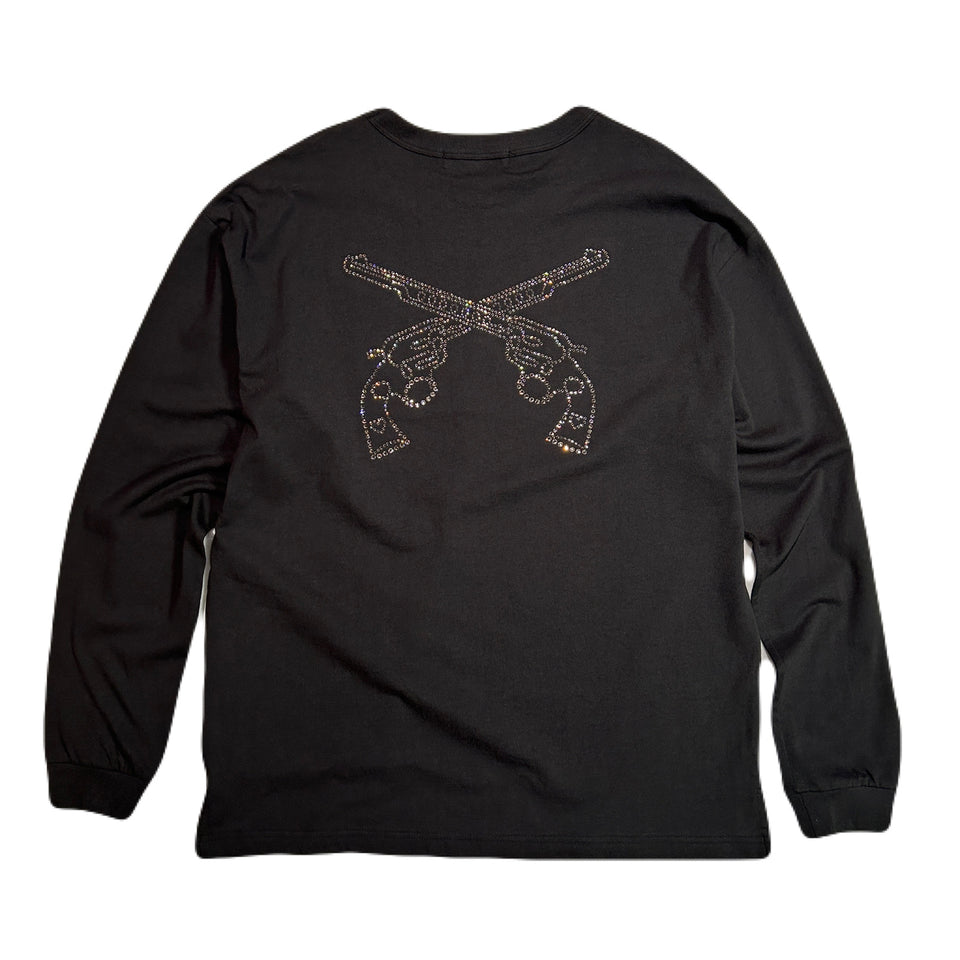Load image into Gallery viewer, CROSSGUN CRY L/S T / BLACK