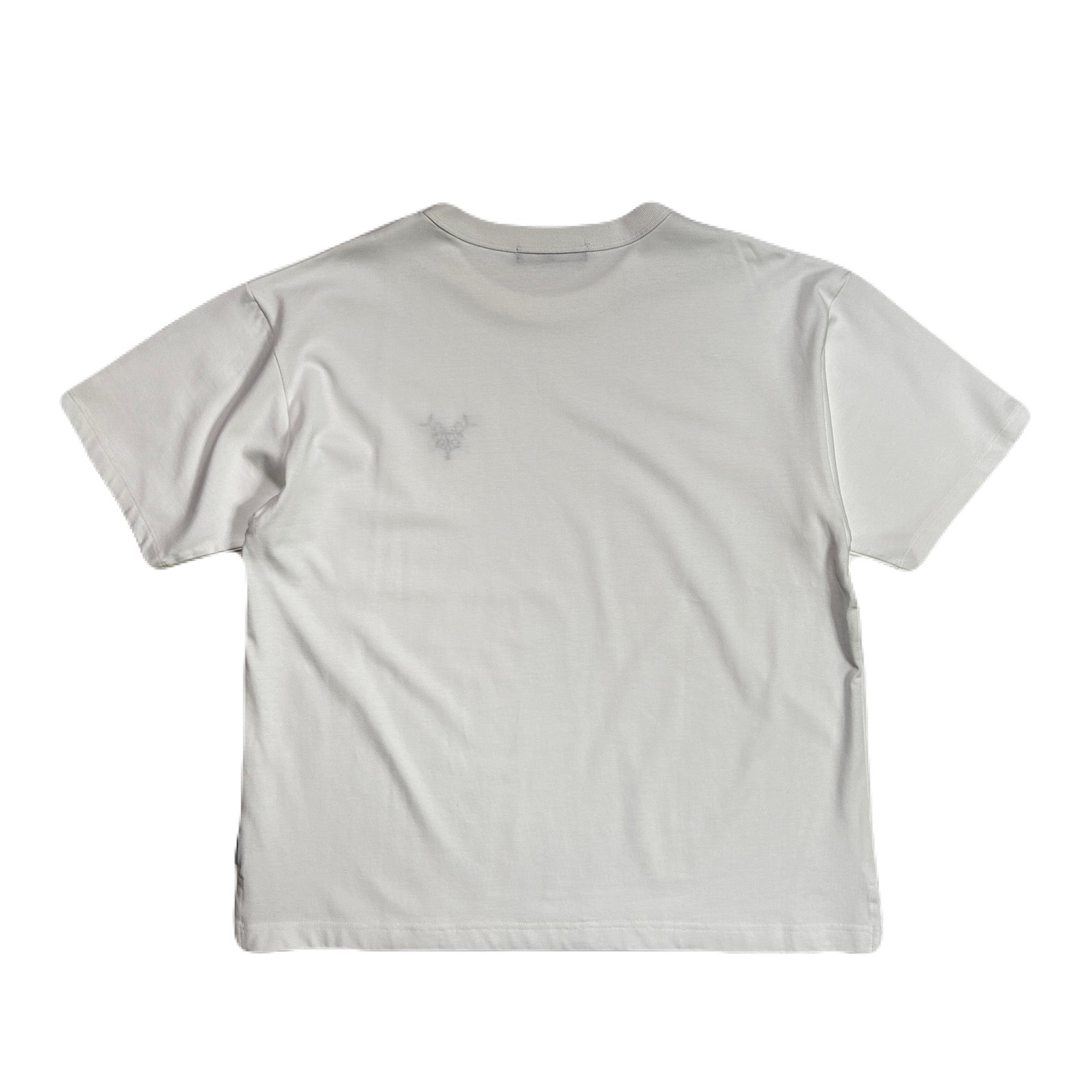 Load image into Gallery viewer, CROSSGUN EMBROIDERY x CRYSTAL T-SHIRT / WHITE