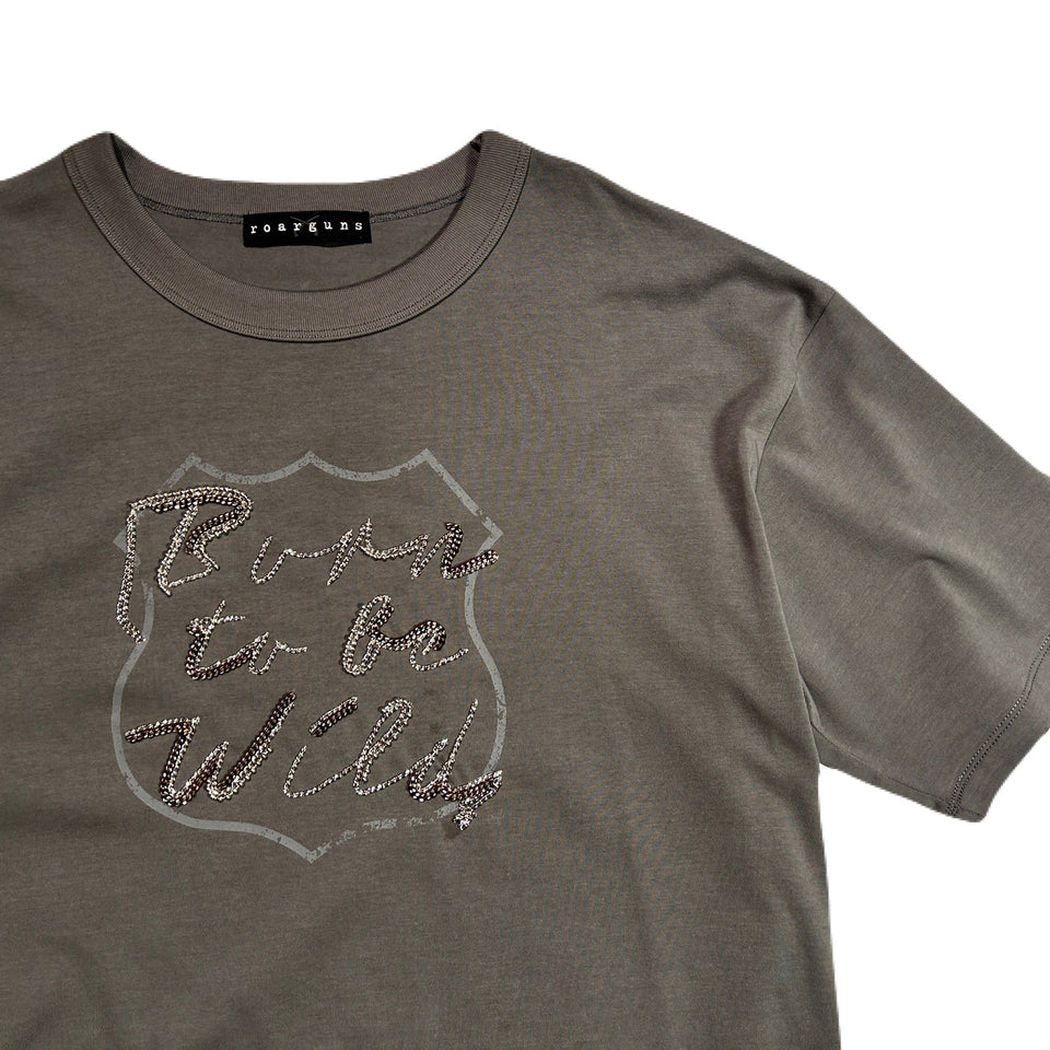 Load image into Gallery viewer, BORN TO BE WILD T-SHIRT / GRAY