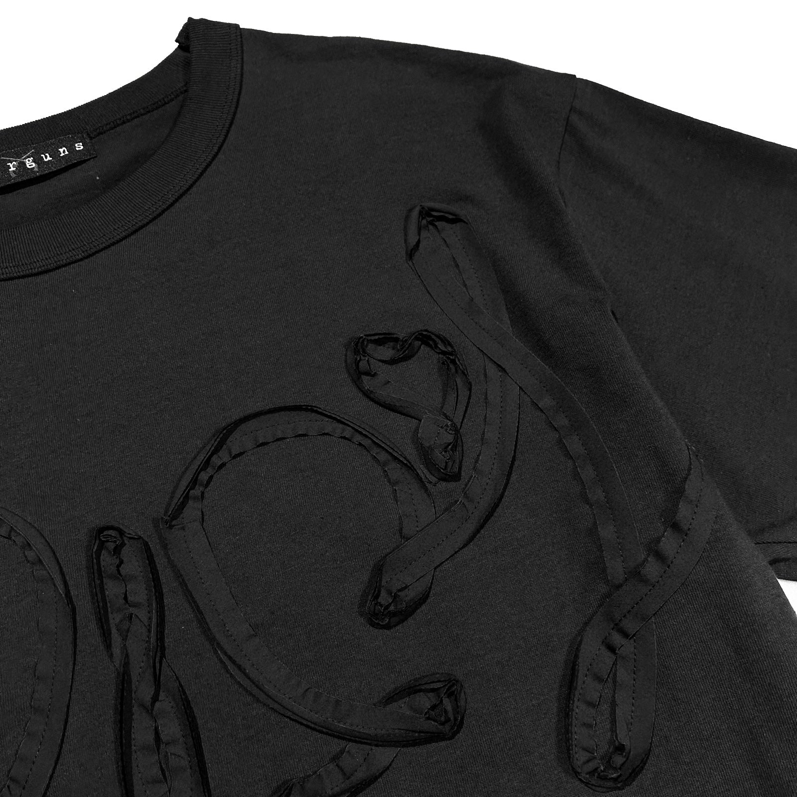 画像をギャラリービューアに読み込む, WESTERN CORD EMBROIDERY T-SHIRT / BLACK