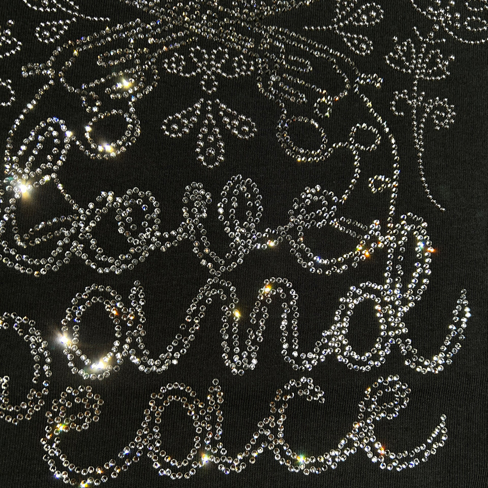 画像をギャラリービューアに読み込む, ROPE CROSSGUN CRYSTAL T-SHIRT / BLACK