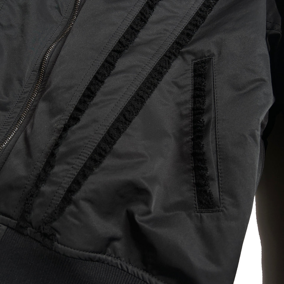 将图片加载到图库查看器,WOMEN RECYCLE POLYESTER MA-1 / BLACK