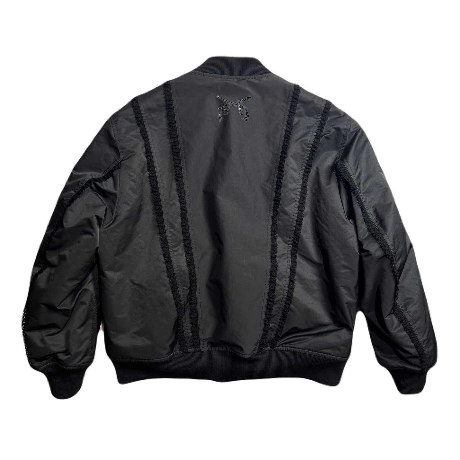 将图片加载到图库查看器,WOMEN RECYCLE POLYESTER MA-1 / BLACK