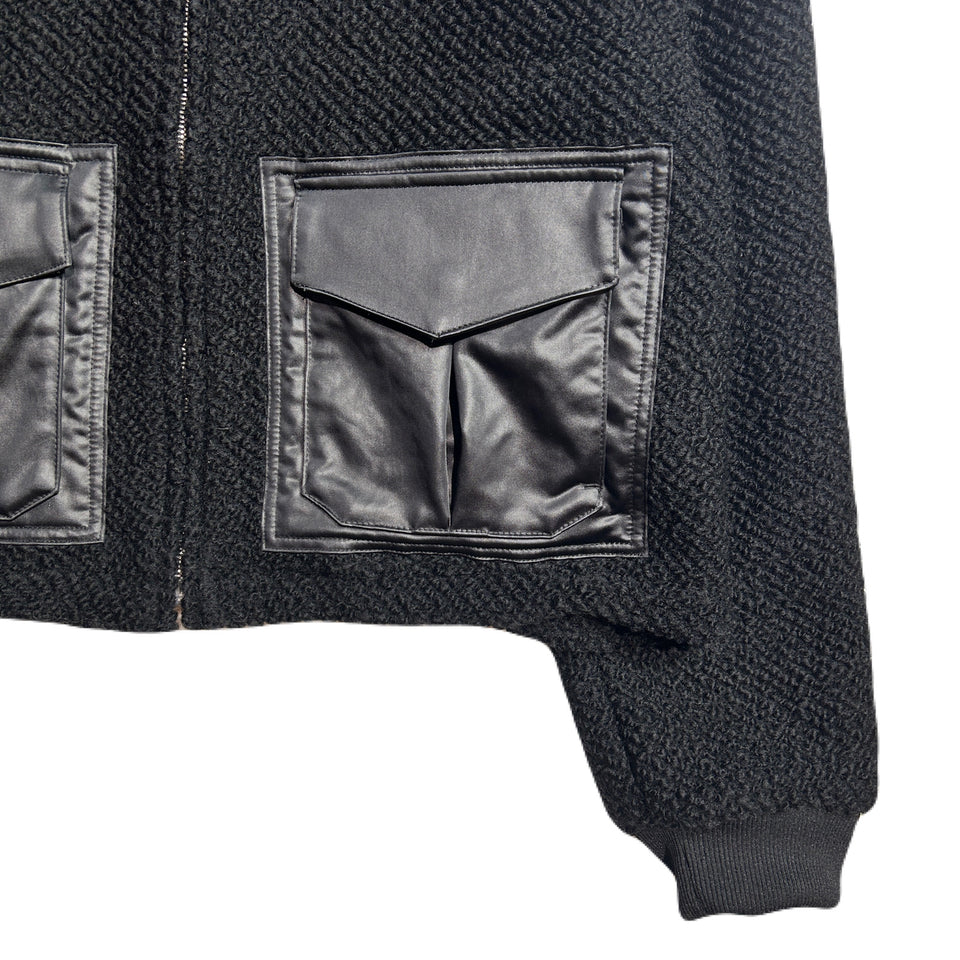 将图片加载到图库查看器,WOMEN ROVING TWEED JACKET / BLACK