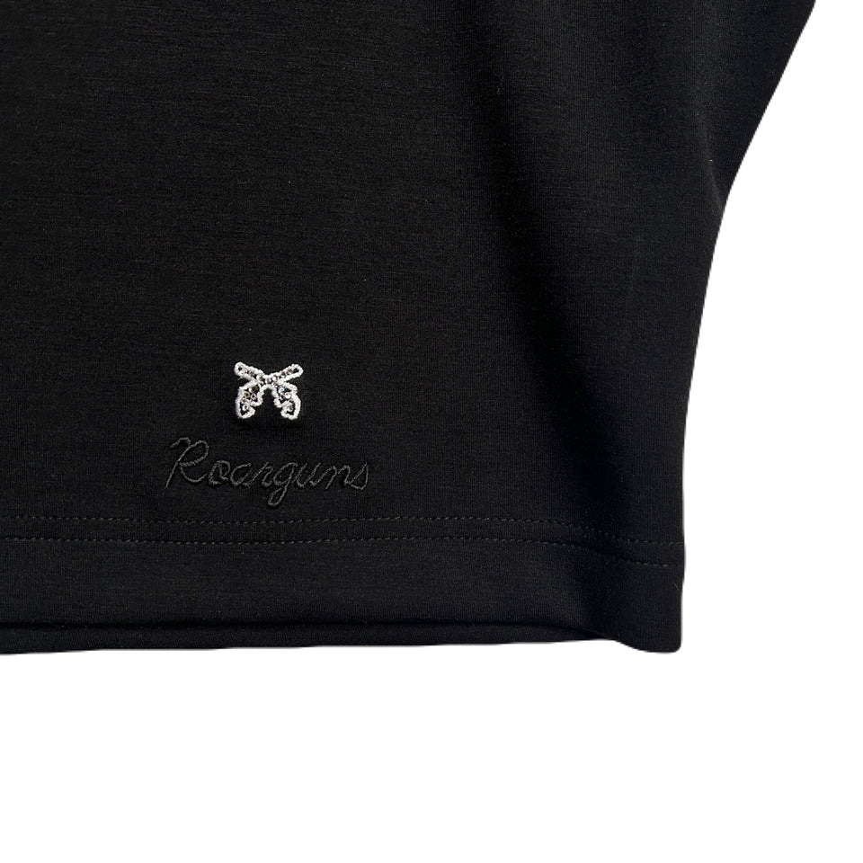 画像をギャラリービューアに読み込む, WOMEN HIGH NECK DOLMAN SLEEVE T / BLACK