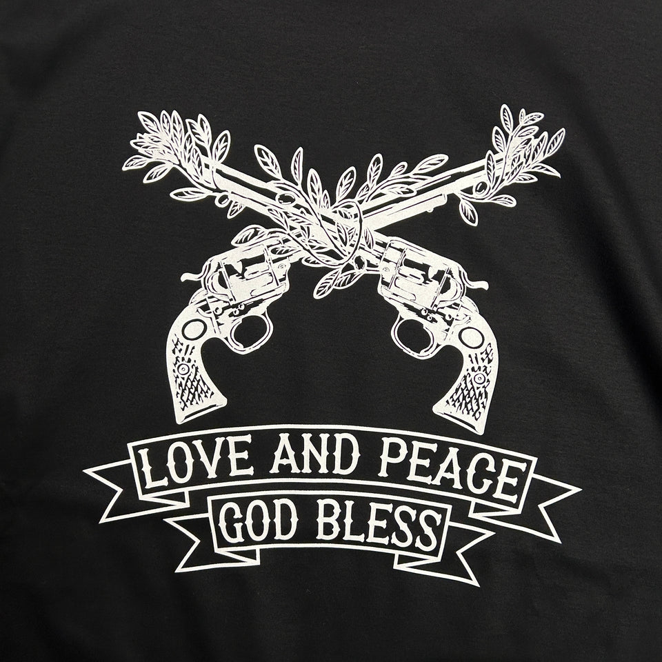 将图片加载到图库查看器,OLIVE TREE CROSSGUN T-SHIRT / BLACK