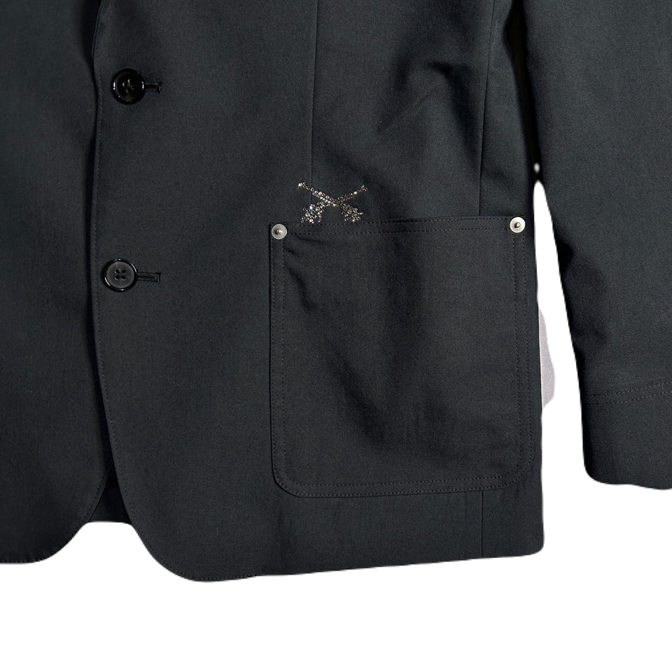 将图片加载到图库查看器,PEACH SKIN JACKET CROSSGUN / BLACK