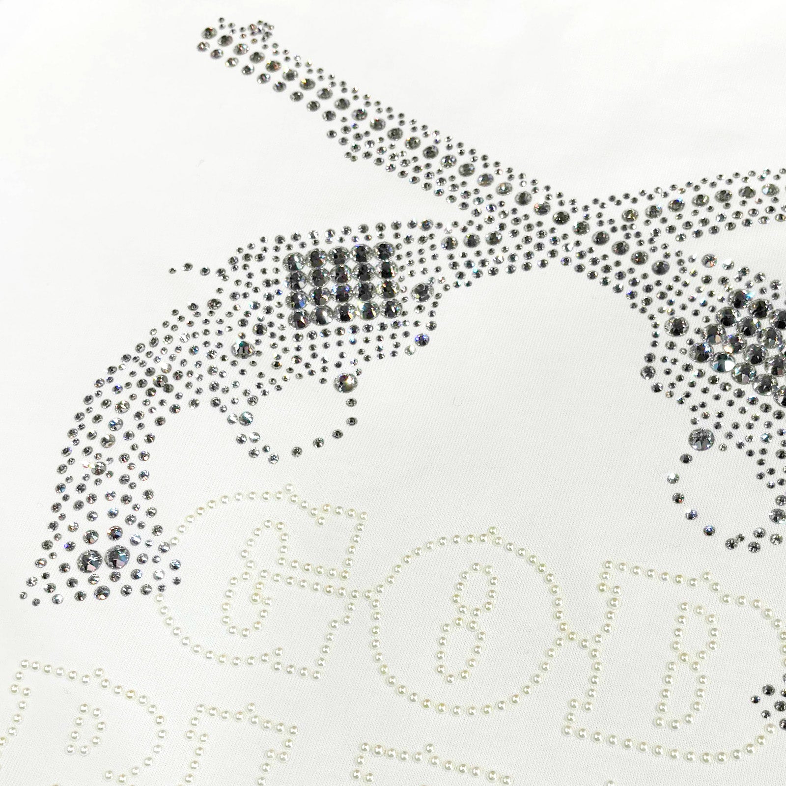 将图片加载到图库查看器,CRYSTAL CROSSGUN GOD BLESS T / WHITE