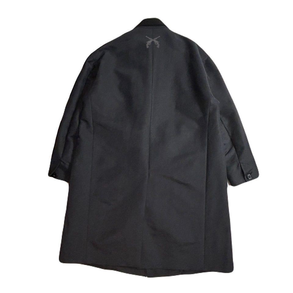 将图片加载到图库查看器,N/C CLOTH PEACH SKIN COAT / BLACK